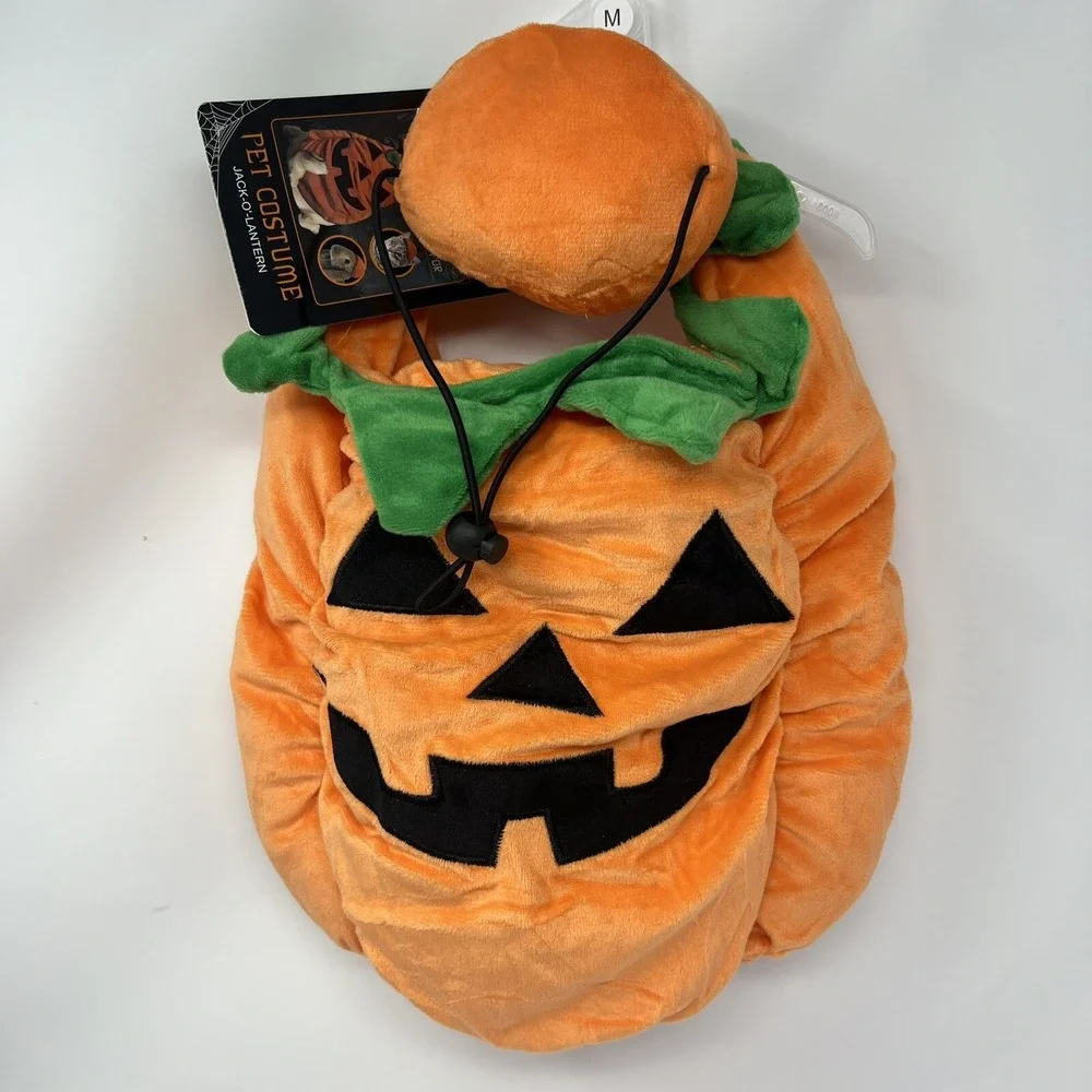 Pet Costume size Medium Jack o lantern Pumpkin costume